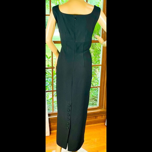 ▪️VTG▪️LIZ CLAIBORNE▪️Button Accent Wiggle Dress - Picture 2 of 9